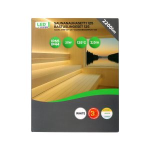 Saunavalgusti 2,5 m, 2000 lm valge