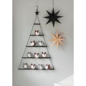 Dekoratsioon kuusk metall 118 cm