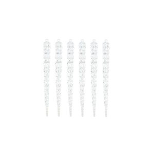 Dekoratsioon jääpurikad 6 tk, 17 cm