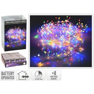 Valguskett traat 100 LED värviline