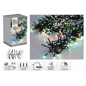 Valguskett 768 LED taimeriga, värviline