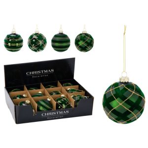 Dekoratsioon klaaskuul 8 cm roheline