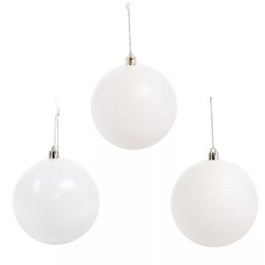 Dekoratsioon kuul 10 cm valge