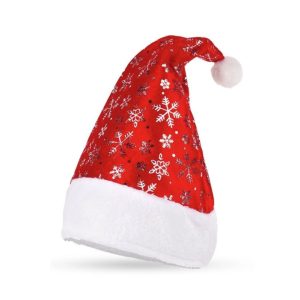 Jõulumüts lumehelvestega 40 cm