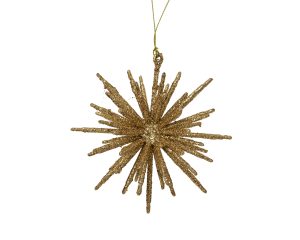 Dekoratsioon täht kuldne 11 cm