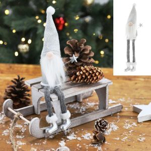 Dekoratsioon päkapikk 24 cm hall