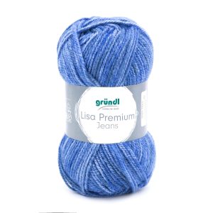 Lõng Lisa Jeans akrüül 50 g sinine-hall