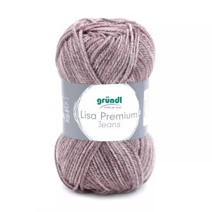Lõng Lisa Jeans akrüül 50 g pruun-beež