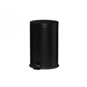 Prügikast pedaaliga metall 20 l must