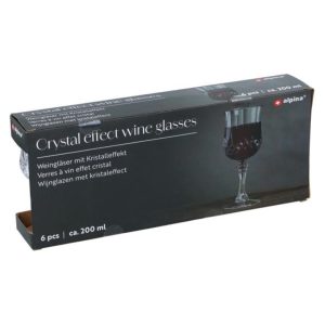 Veinipokaalid 200 ml, 6 tk Alpina
