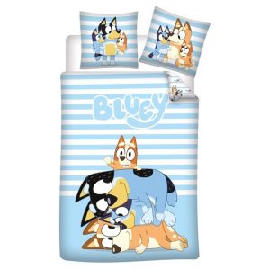 Voodipesukomplekt 140 x 200 cm Bluey