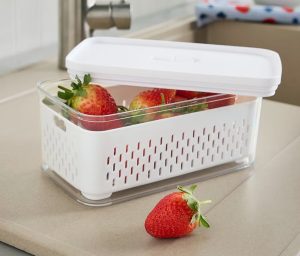 Säilituskarp sõelaga