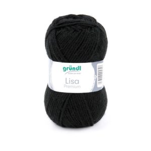 Lõng Lisa akrüül 50 g must