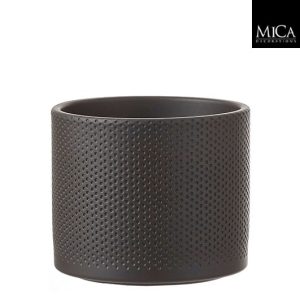 Ümbrispott keraamiline Mica Era 13,5 cm must