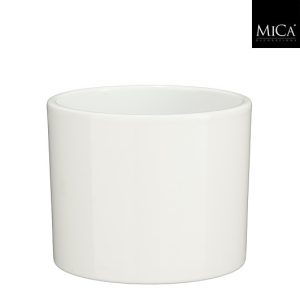 Ümbrispott keraamiline Mica 15 cm valge