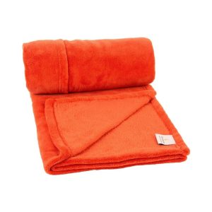 Pleed 120x120 cm flanell oranž