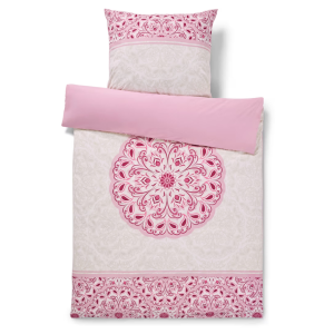 Voodipesukomplekt 155x220 cm mandala roosa