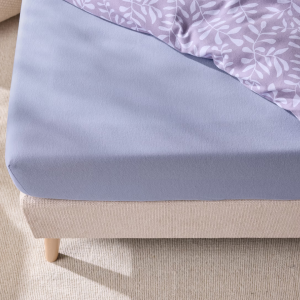 Kummiga voodilina 180x200 cm lilla