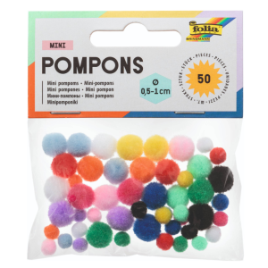 Käsitöö karvapallid mini 50 tk Folia